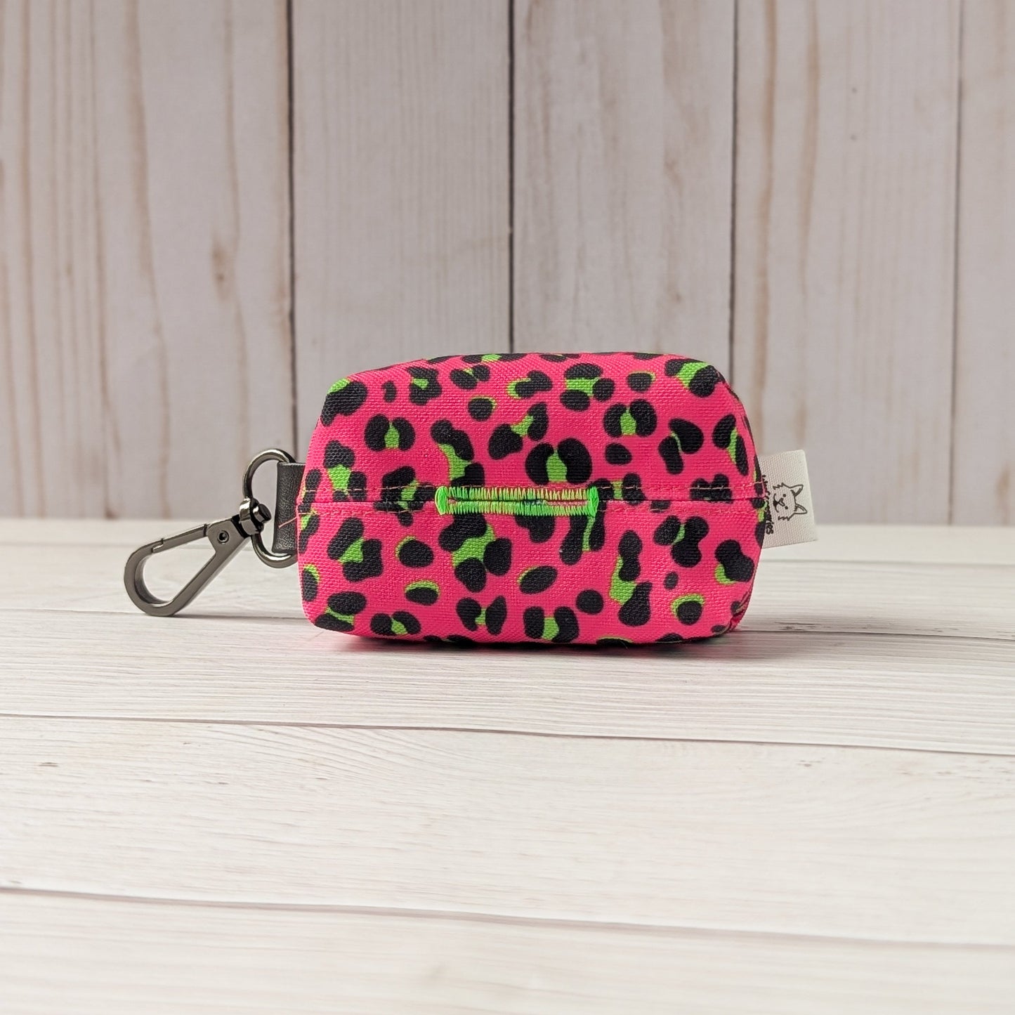PINK LEOPARD Poop bag holder