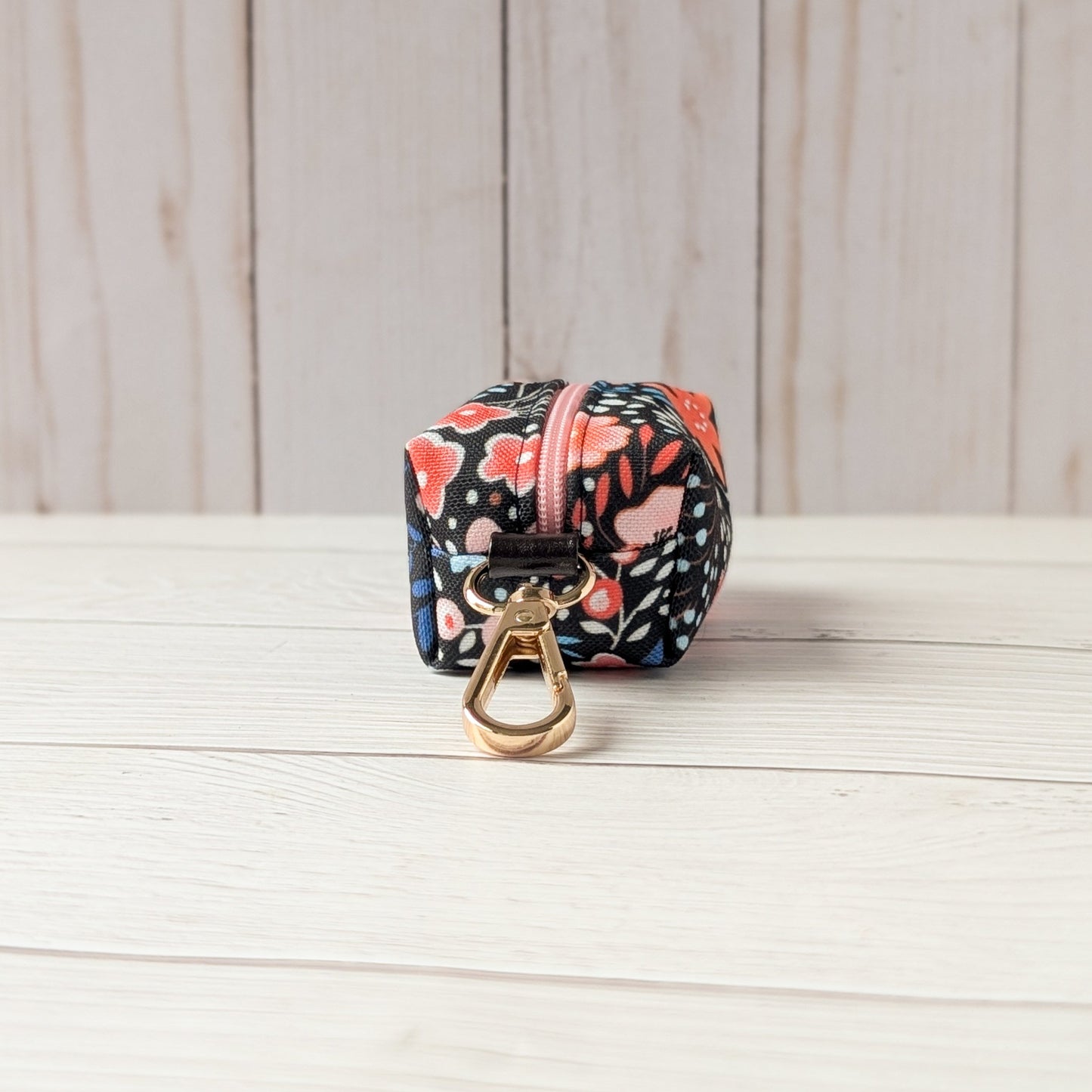 PINK FLOWERS Poop bag holder