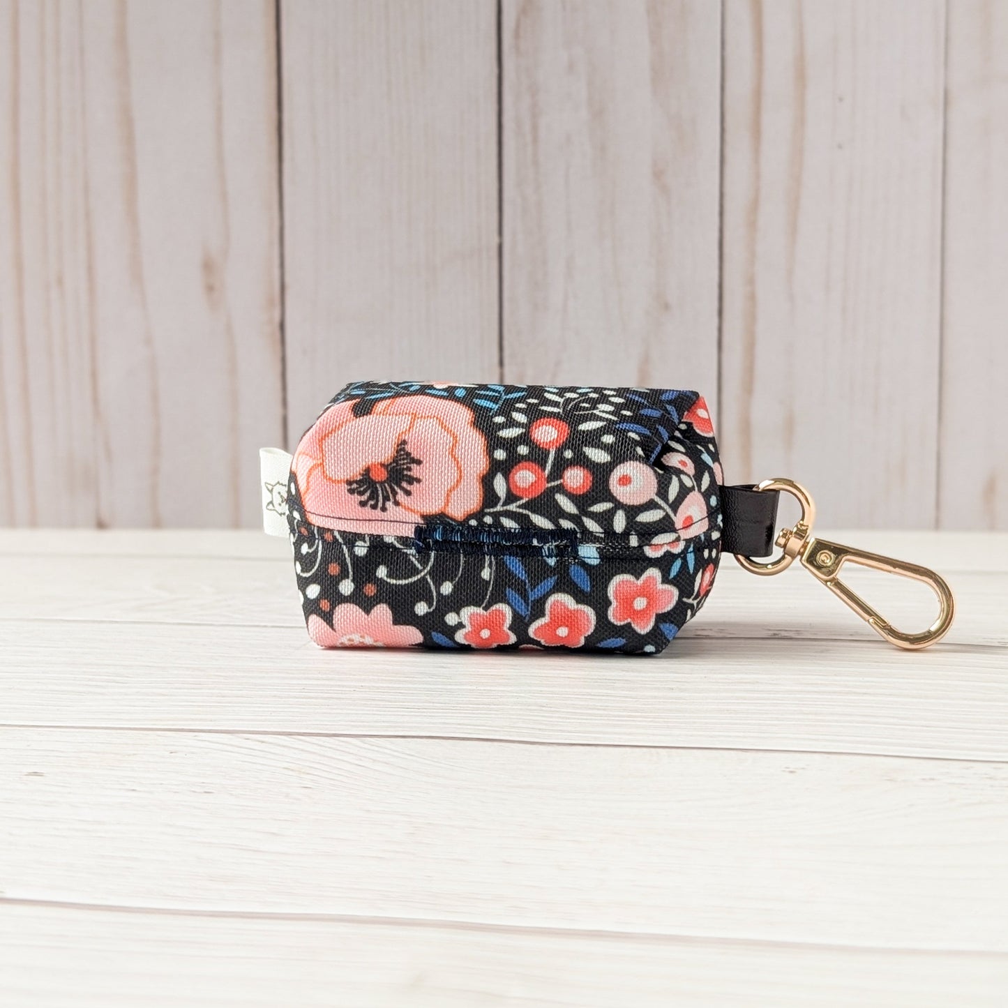 PINK FLOWERS Poop bag holder