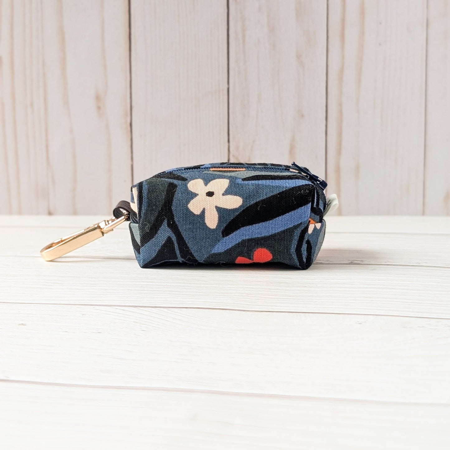 ORANGE FLOWERS Poop bag holder