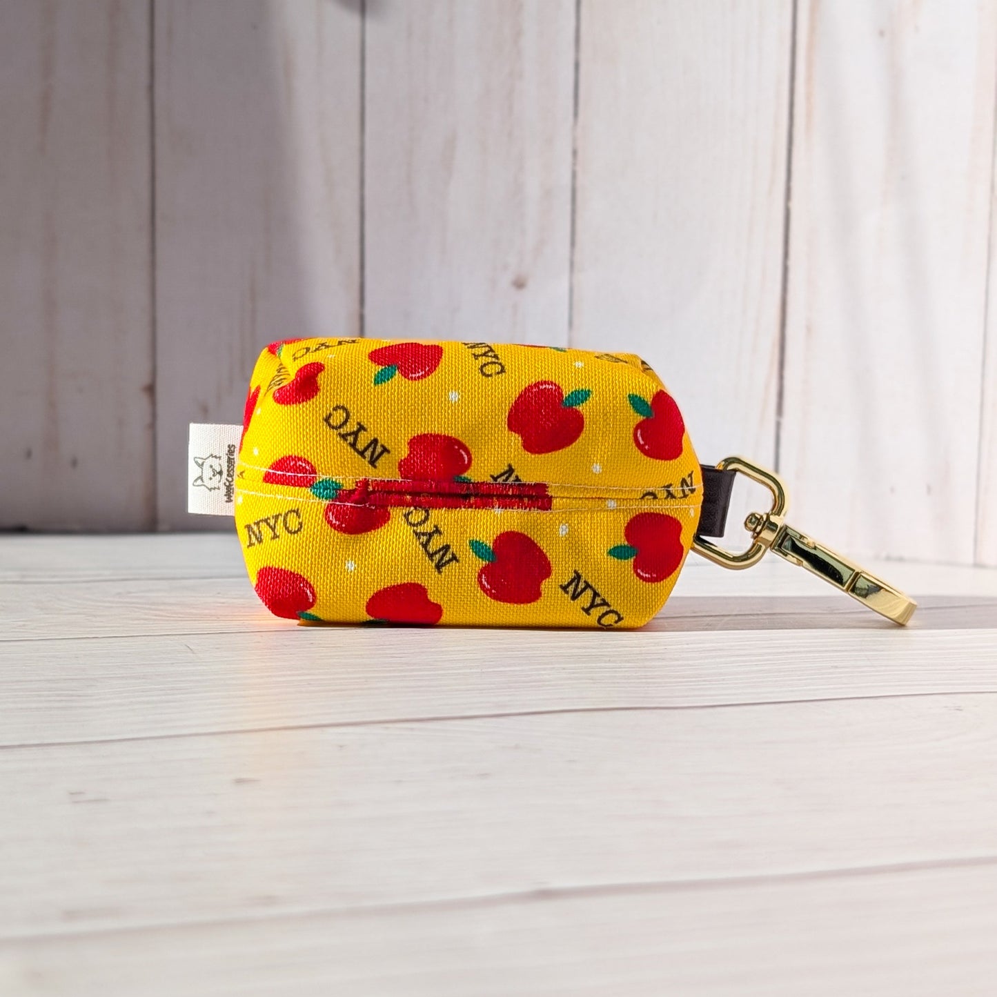 Taxi Cab Yellow NYC Apple Poop bag holder