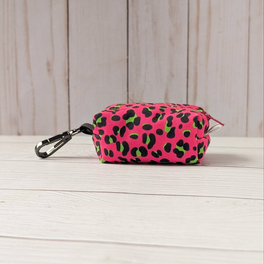 PINK LEOPARD Poop bag holder