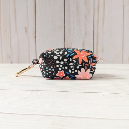PINK FLOWERS Poop bag holder