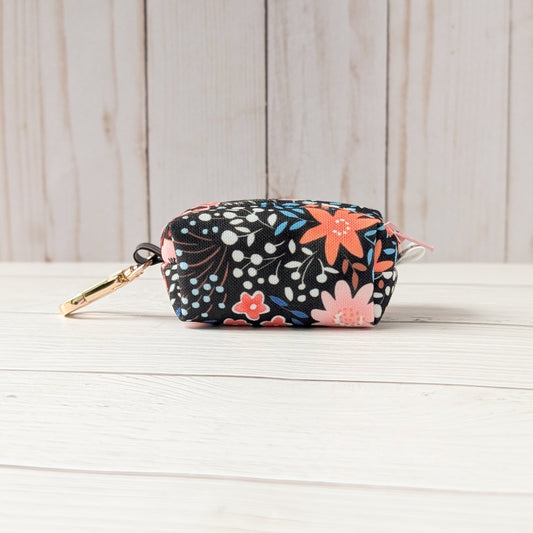 PINK FLOWERS Poop bag holder