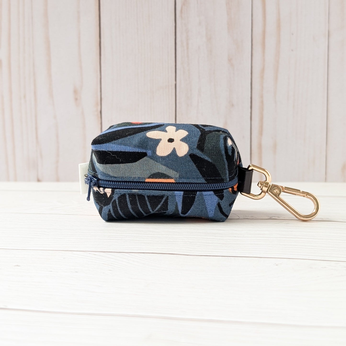 ORANGE FLOWERS Poop bag holder