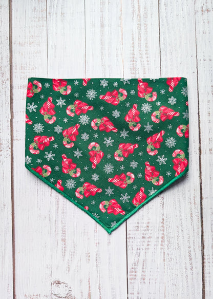 Sparkle Canes Christmas Dog Bandana