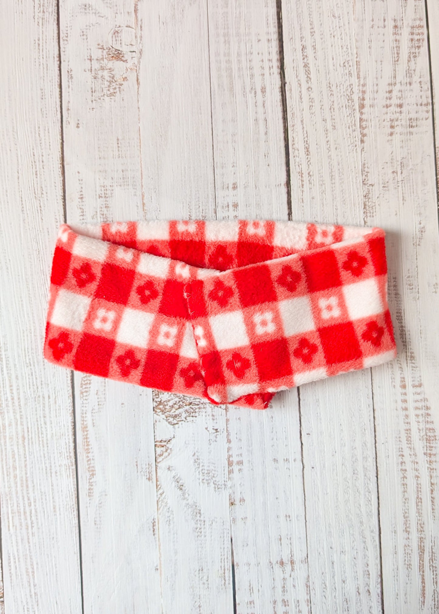 Checkered Daisies Dog Scarf