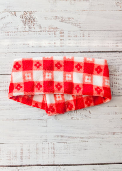 Checkered Daisies Dog Scarf